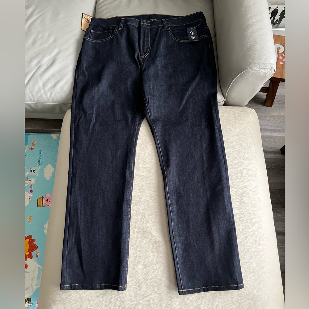 NWT - Buffalo David Bitton Slim Ash Men’s Jeans in Rinsed Indigo - Size 38/30